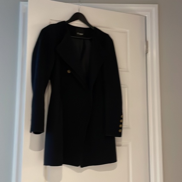 Dark navy wool coat - Picture 5 of 5